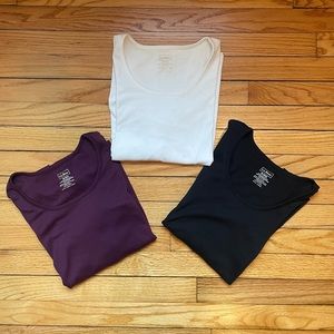 L.L. Bean Jewelneck Tees (Qty: 3)